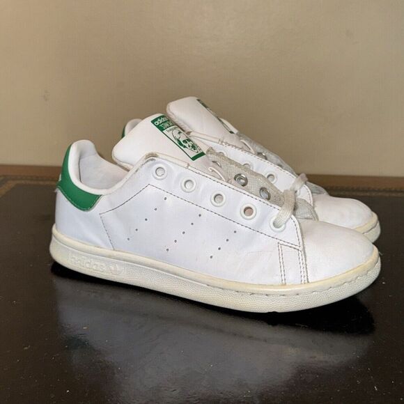 Adidas Stan Smith Og White Green BA8375 Preschool Ps Size 2Y - Picture 1 of 5